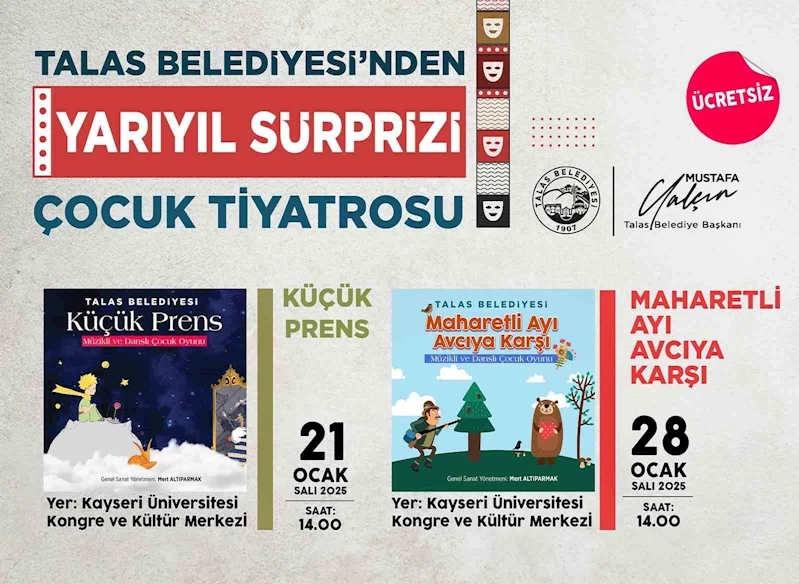 Talas’ta çocuklara yarıyıl sürprizi
