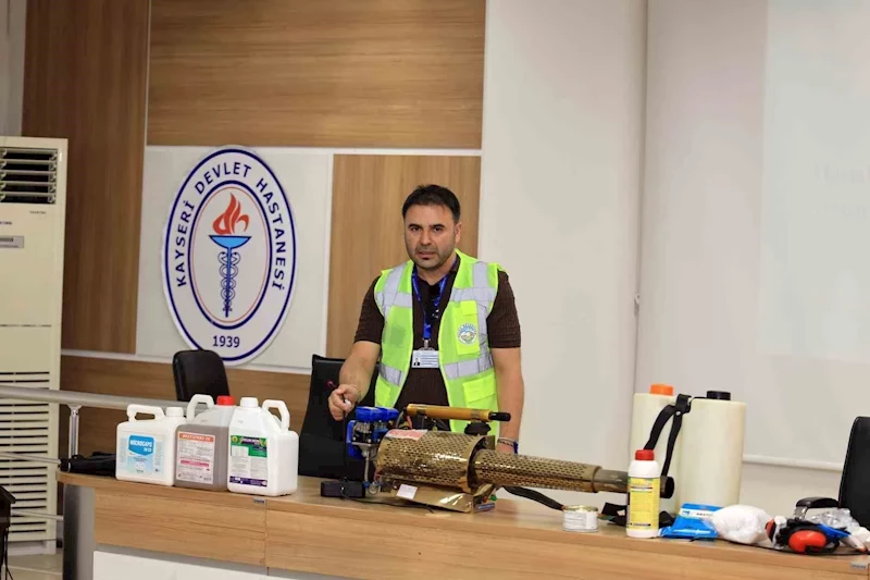 Talas Belediyesi’nden biyosidal eğitimine uzman desteği
