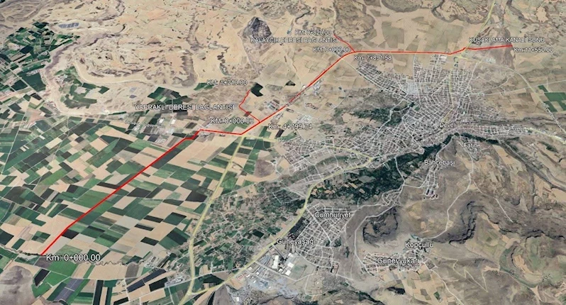 Erciyes Dağı taşkın ve kuşaklama kanalı projesi hızla devam ediyor
