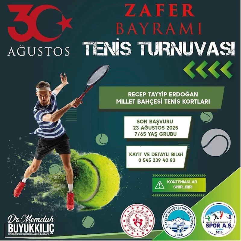 Zafer Bayramı heyecanı tenis kortlarına taşınıyor
