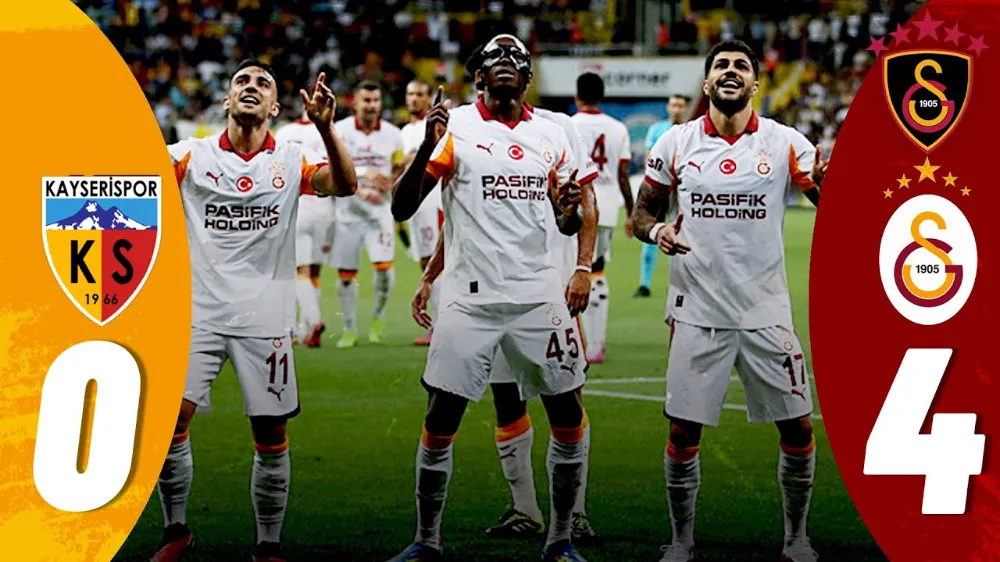 Trendyol Süper Lig: Kayserispor: 0 - Galatasaray: 4 (Maç sonucu)