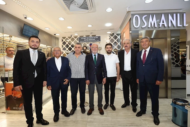 Elitaş ve Büyükkılıç, Kazancılar Çarşısı’nı ziyaret etti
