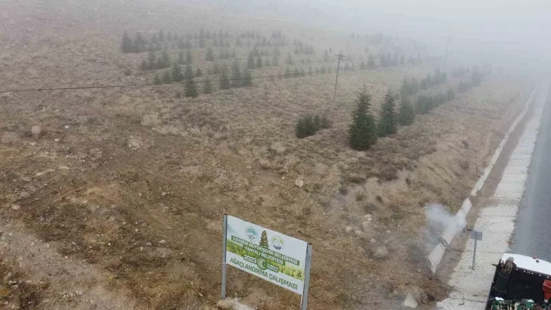 Yahyalı’ya bin 200 fidan dikildi
